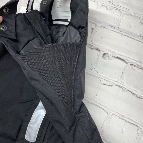 NEW Polarn Waterproof Bib Suspender Snow Pants 6-9 Months Black + Reflective - Picture 6 of 11